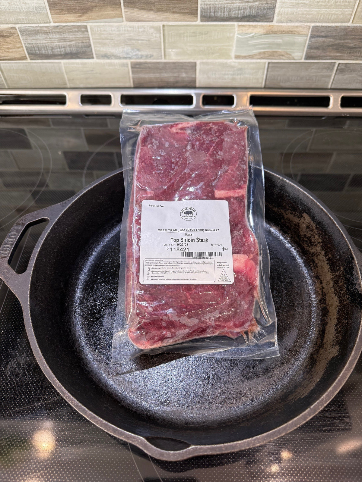 Bison Top Sirloin Steak